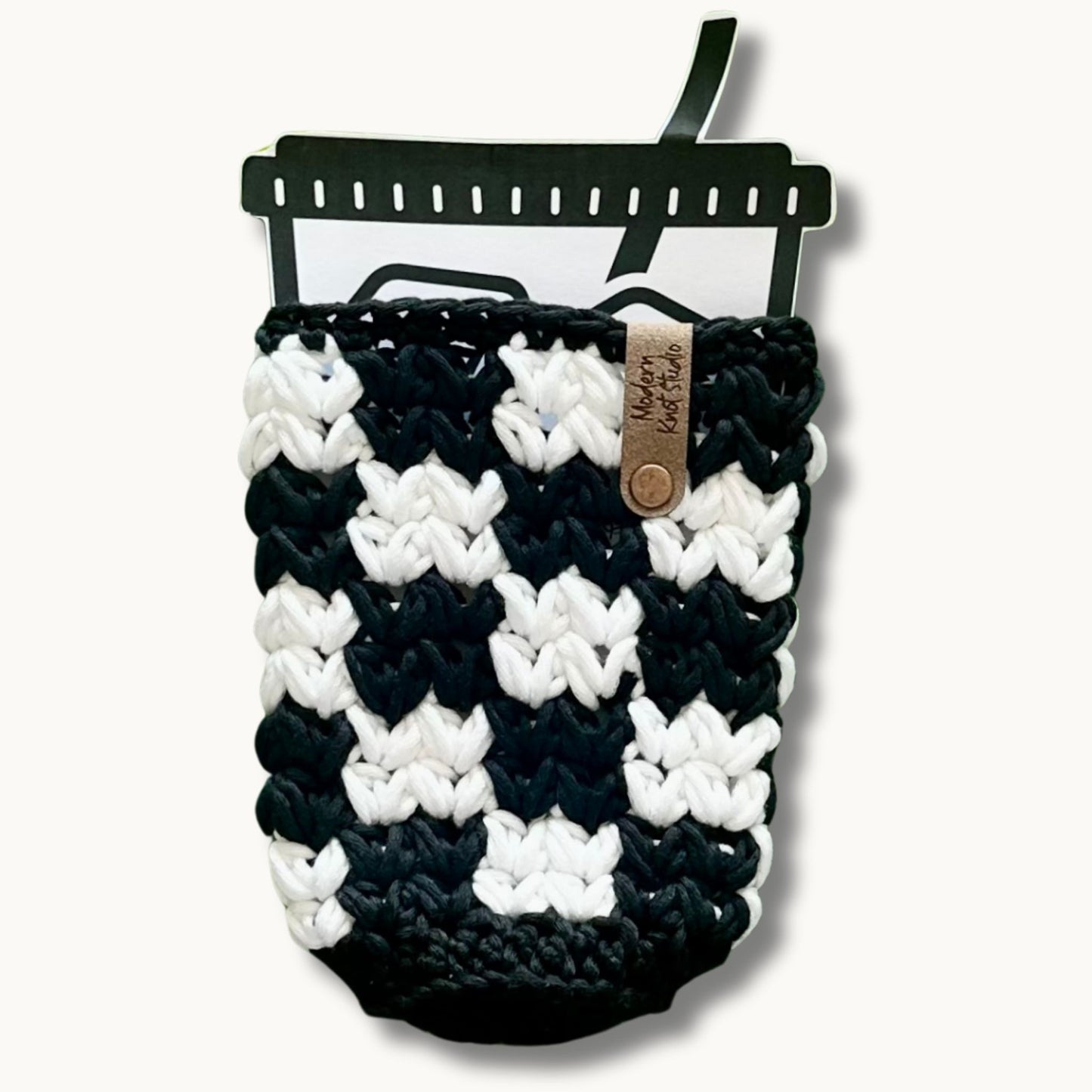 Checkered Meadow Iced Drink Sleeve