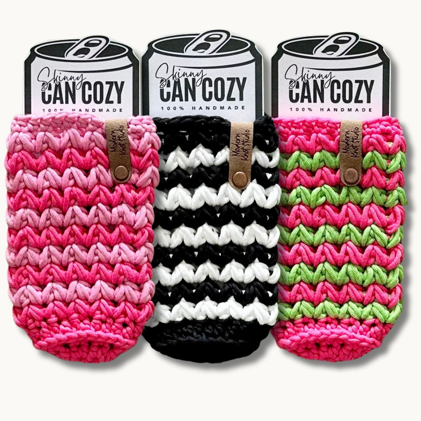 Candy Pop Striped Skinny Drink Sleeve