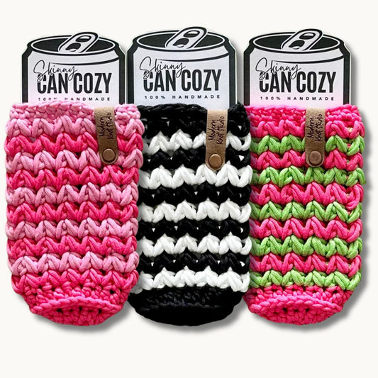 Candy Pop Striped Skinny Drink Sleeve