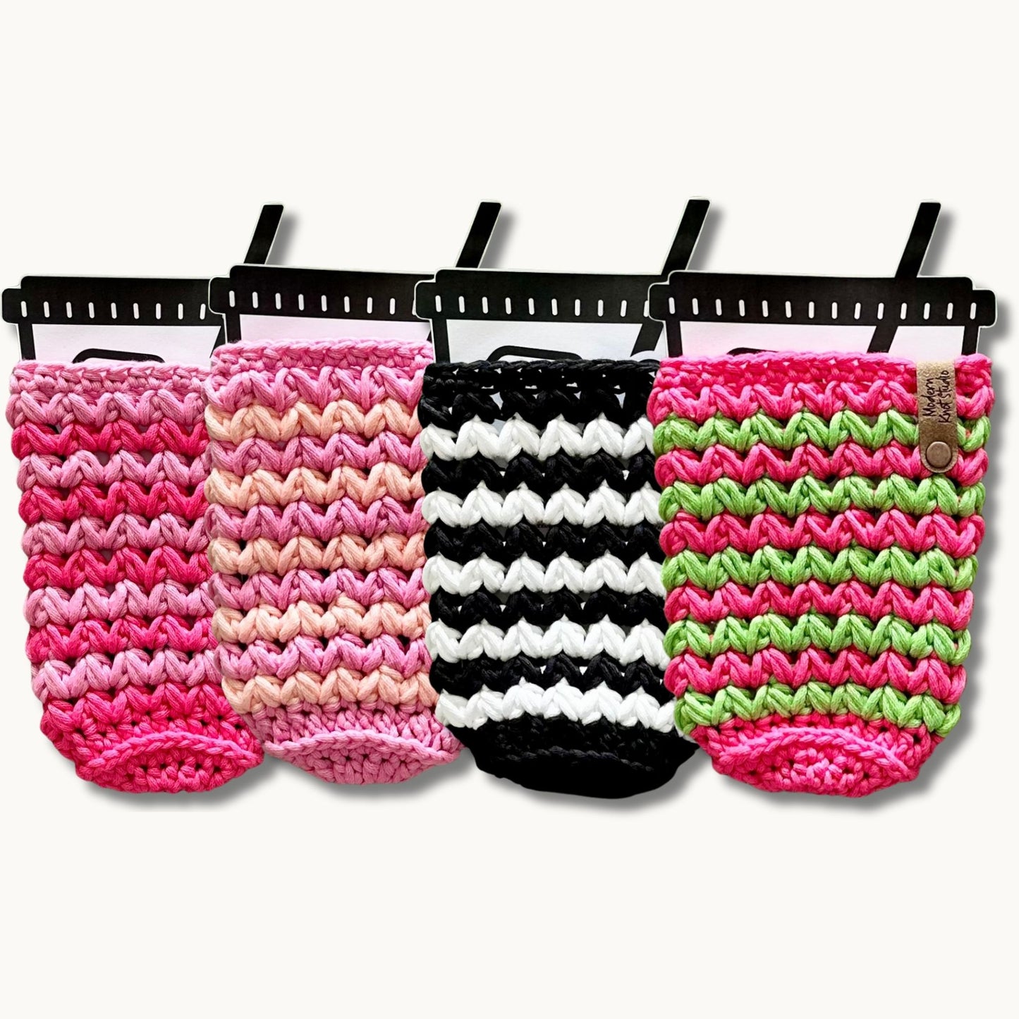 Candy Pop Striped Meadow Iced Drink Sleeve