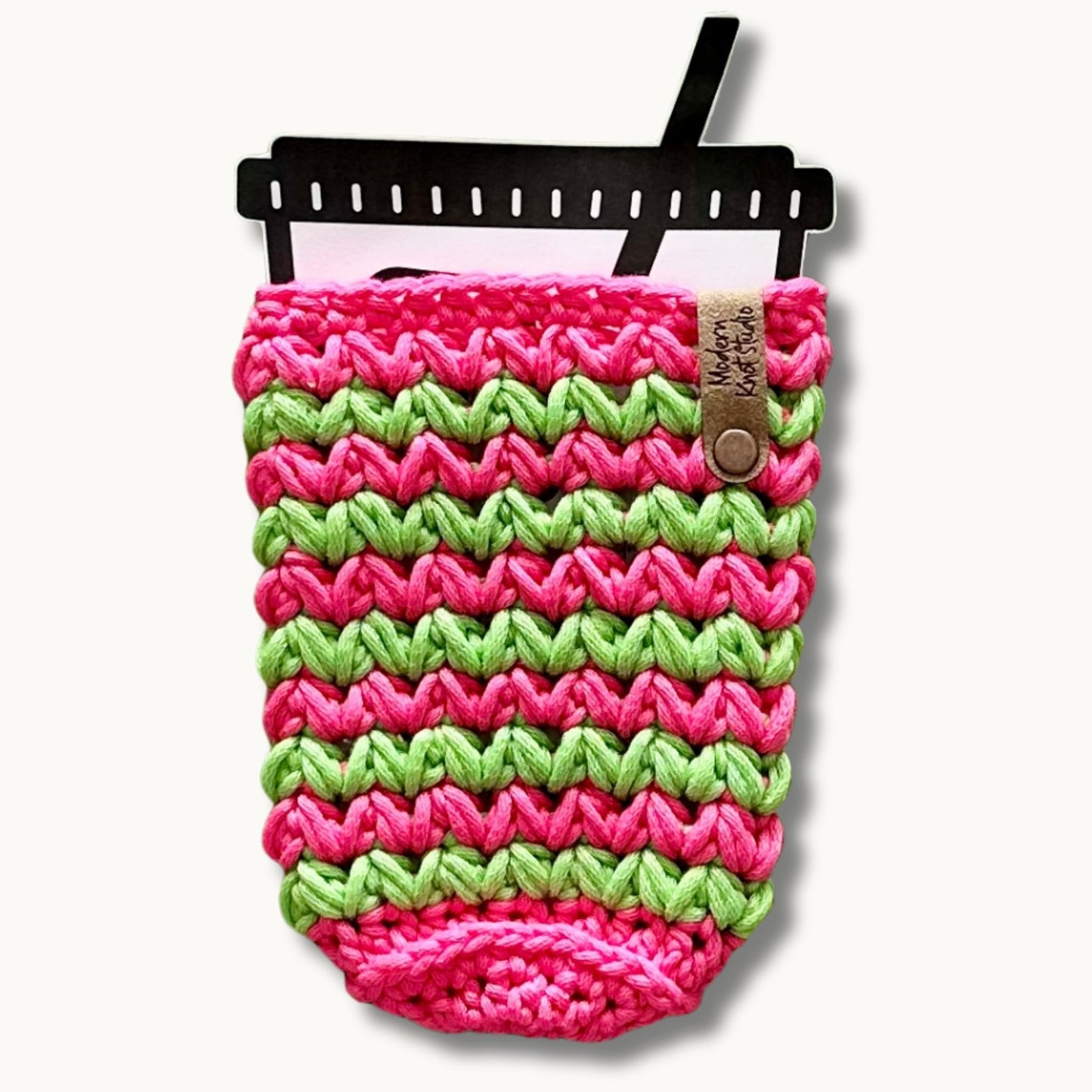 Candy Pop Striped Meadow Iced Drink Sleeve