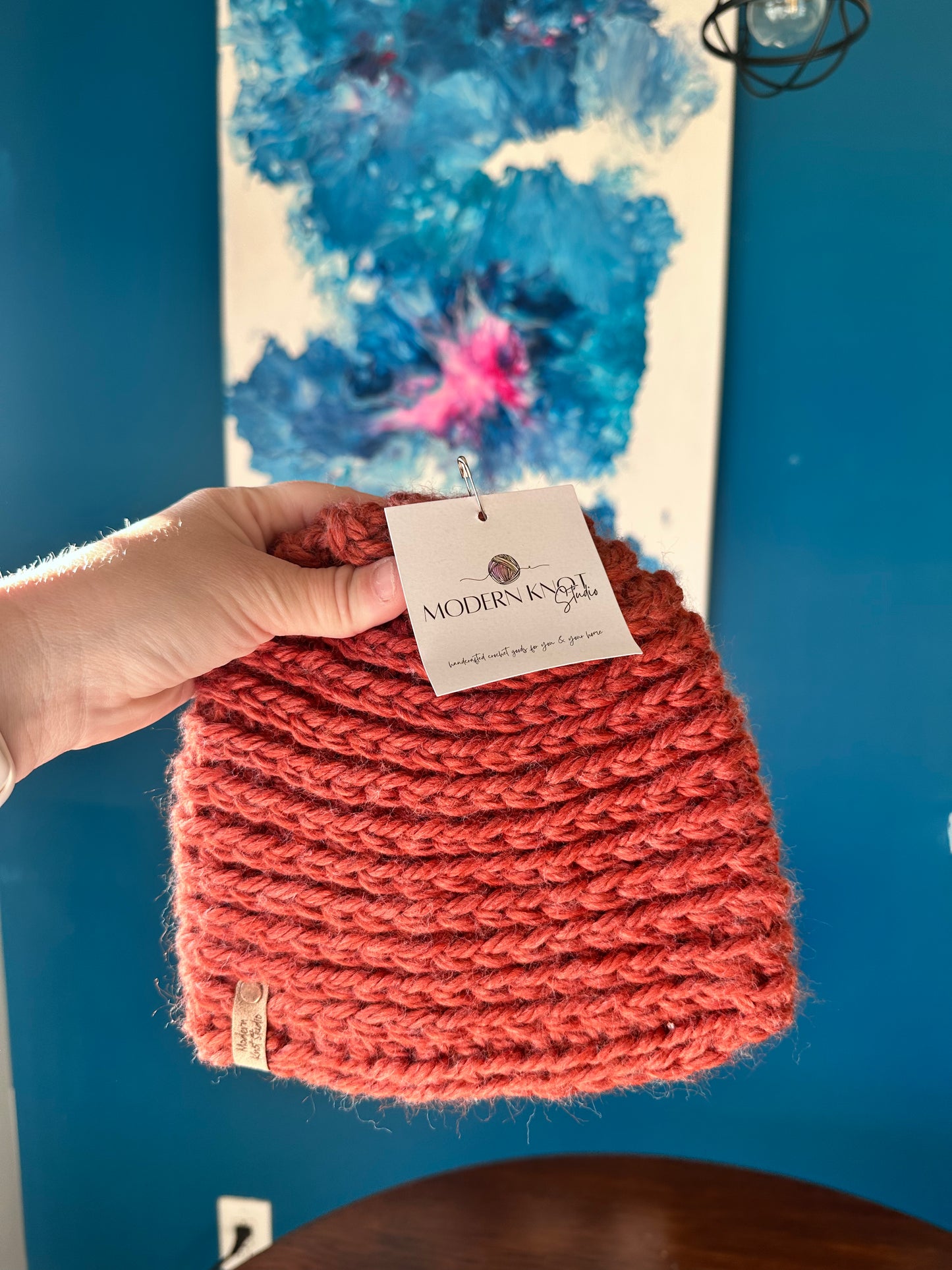 Ready to Ship - Child Beanie - Rust Orange