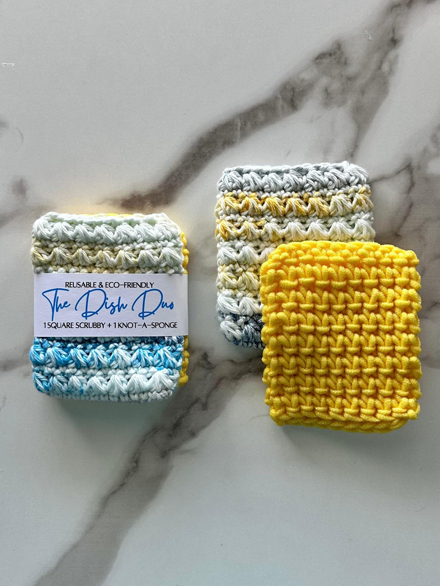 Kitchen Duo - Knot-A-Sponge & Square Scrubby Set