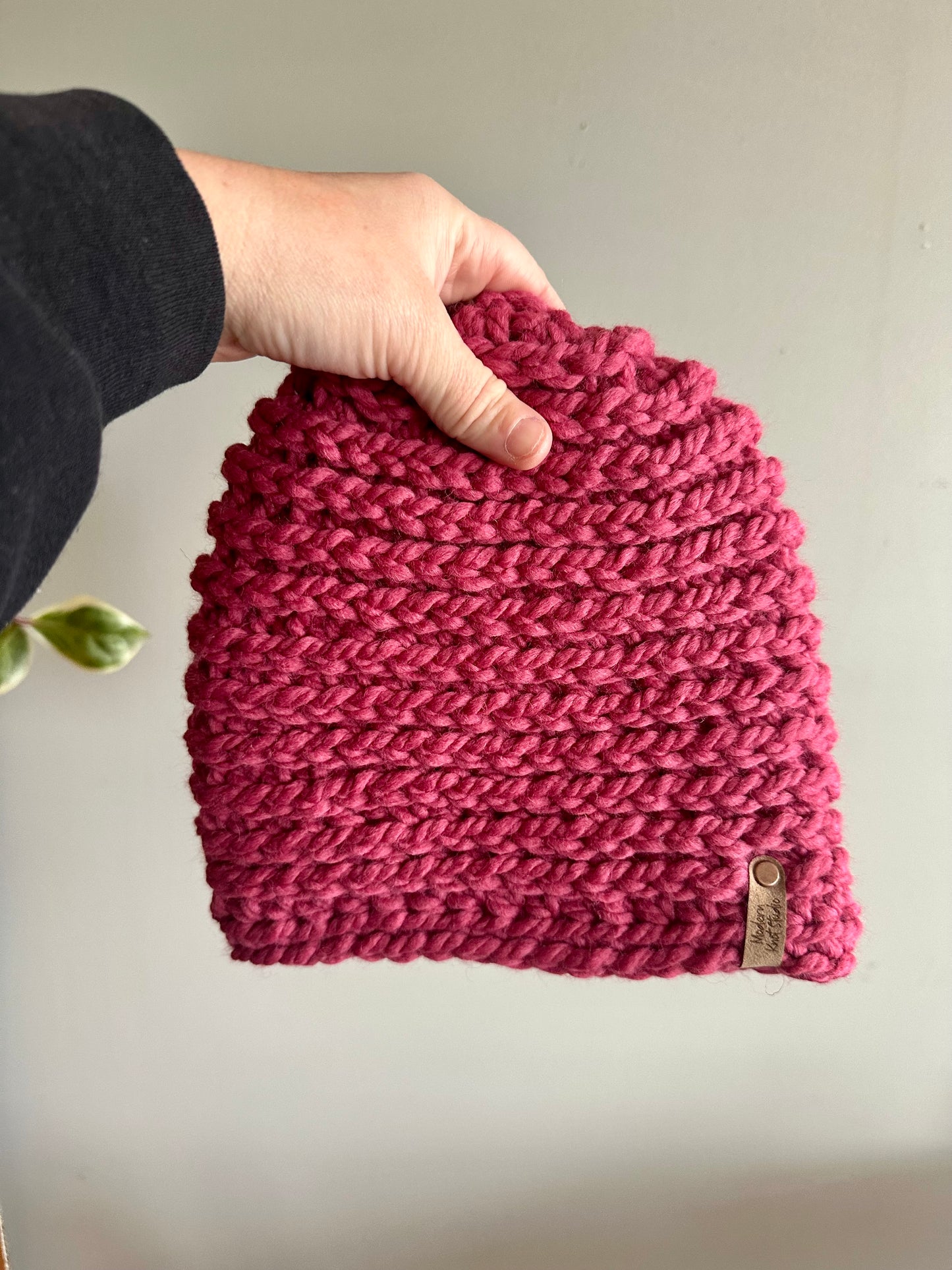 Raspberry PNW Beanie