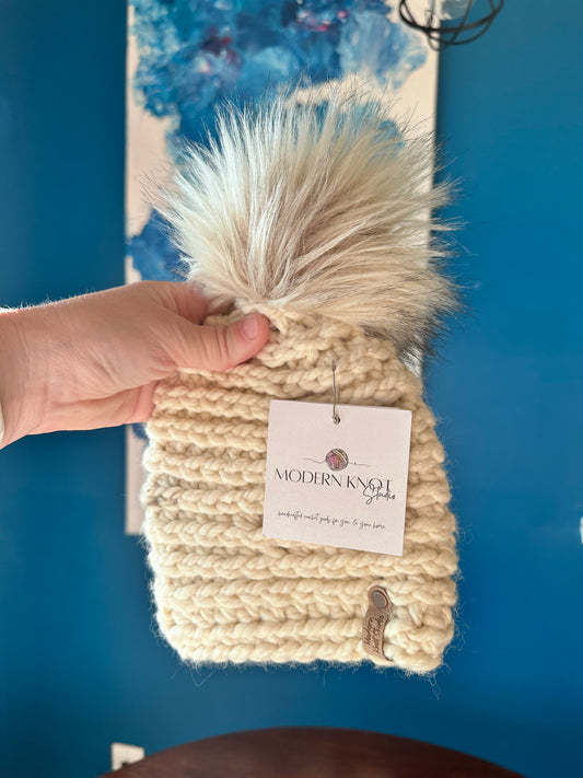 Ready to Ship - Baby Beanie - Fisherman