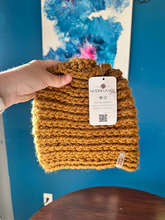 Ready to Ship - Child Beanie - Flax
