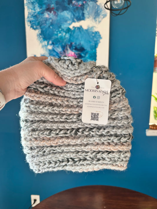 Ready to Ship - Adult Beanie - Arctic Ice