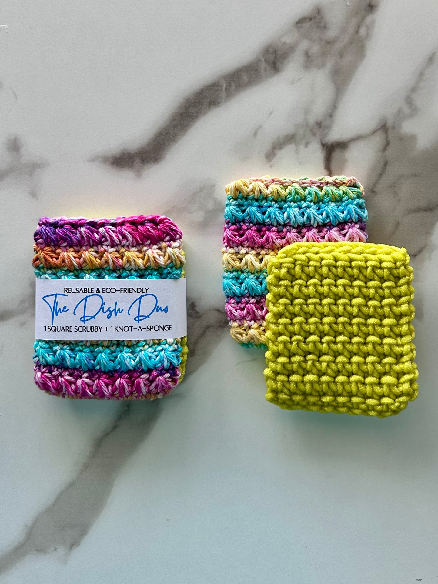 Kitchen Duo - Knot-A-Sponge & Square Scrubby Set
