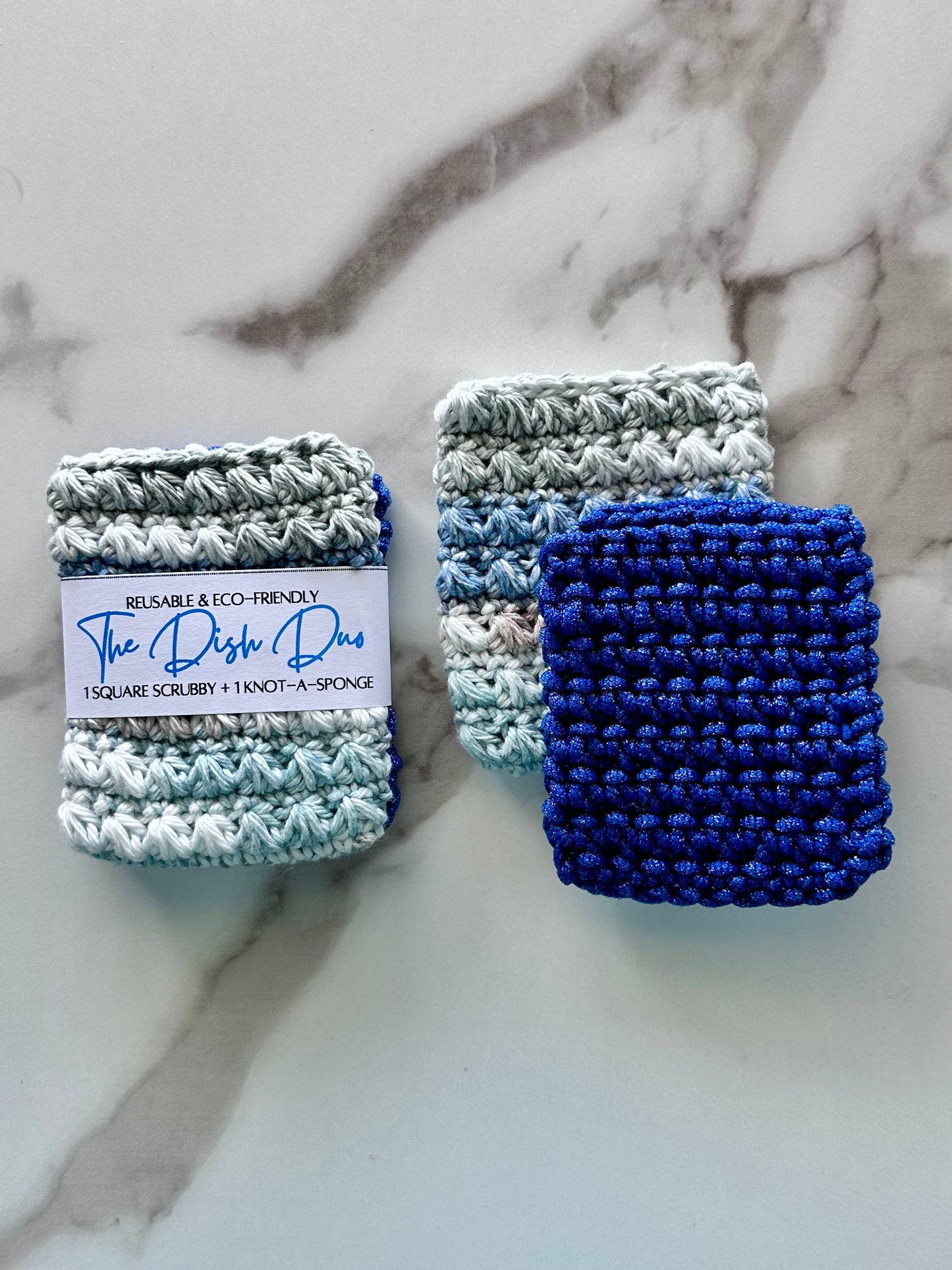 Kitchen Duo - Knot-A-Sponge & Square Scrubby Set
