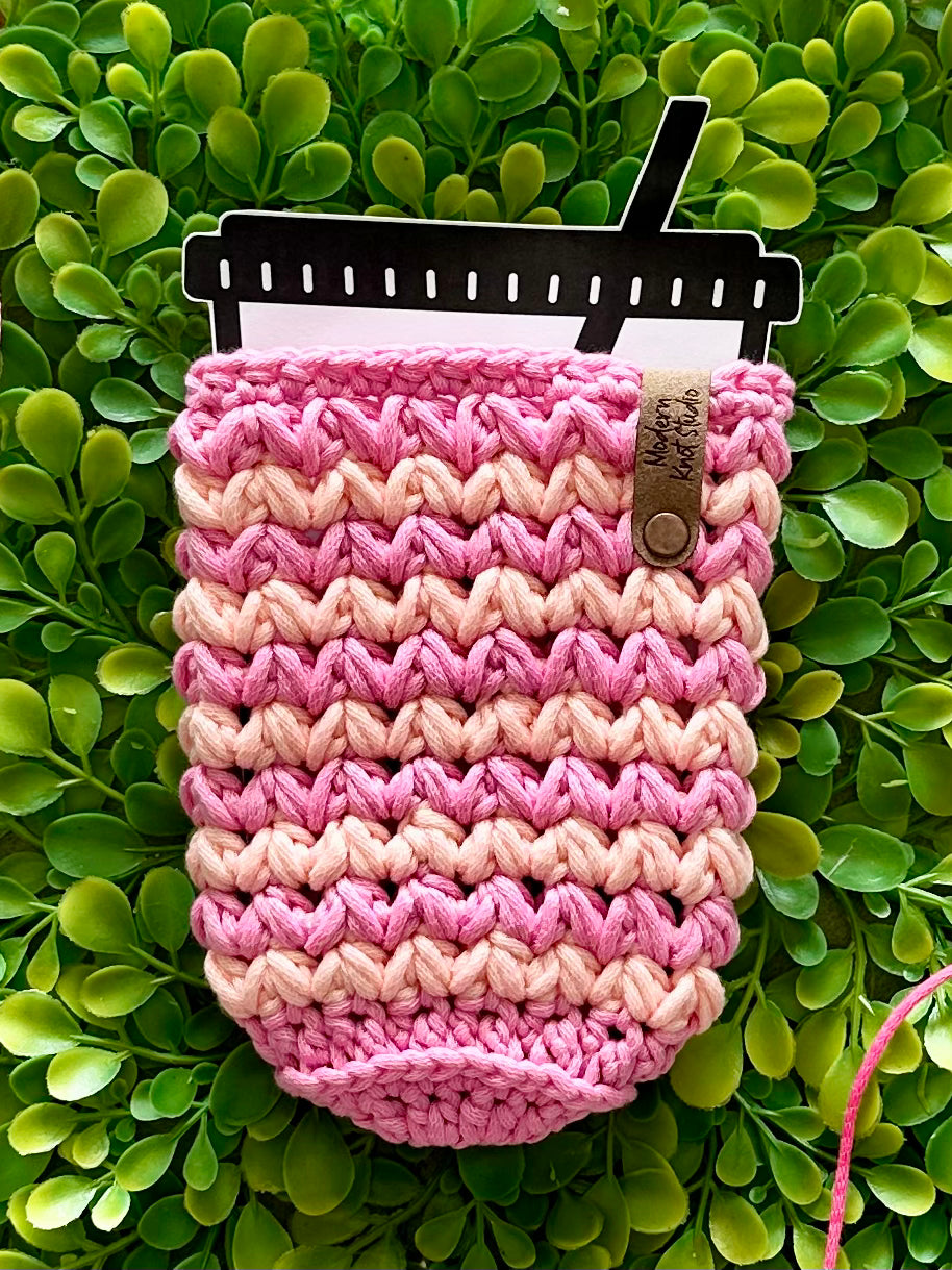 Candy Pop Striped Meadow Iced Drink Sleeve