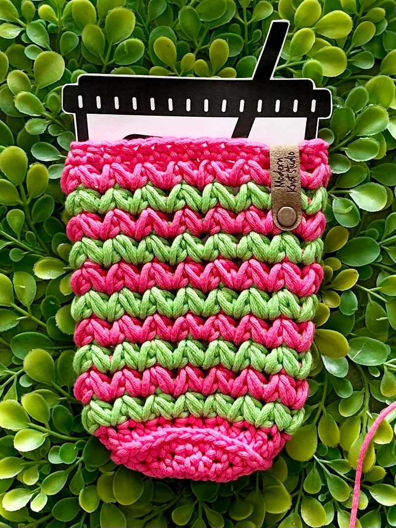 Candy Pop Striped Meadow Iced Drink Sleeve