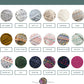 Color options for yarn with brand name 'Modern Knot Studio' at the bottom.