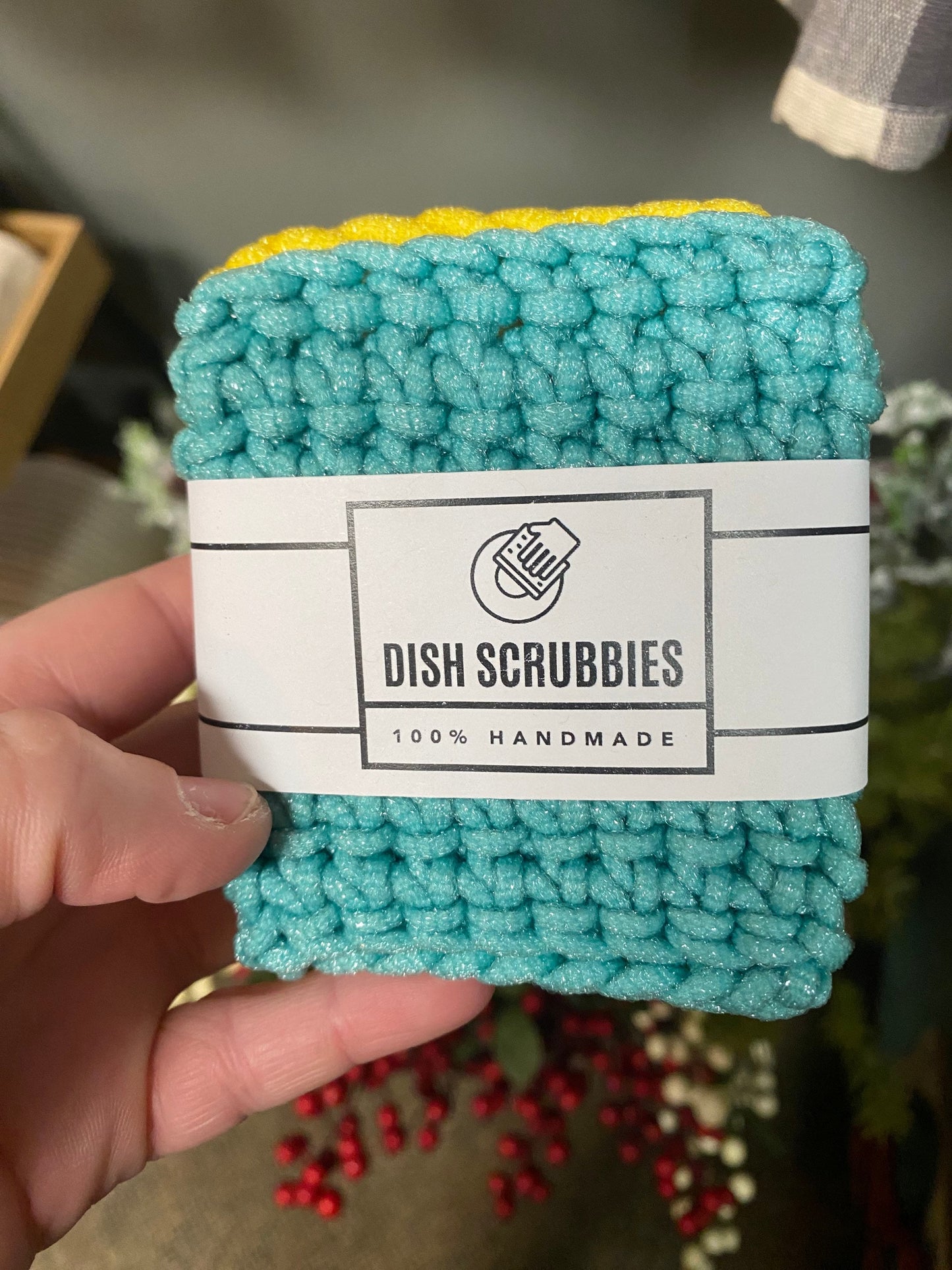 Set of 3 Square Crochet Scrubbies