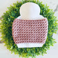 Twisted ear warmer | headband | light mauve