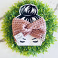 Twisted ear warmer | headband | light mauve